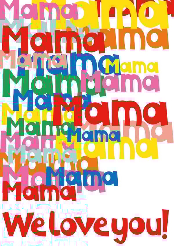 Mama we Mothers Day Card 19052 created by Poppekins