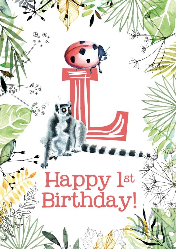 L ladybird Birthday Card 21437 created by Kate Moby