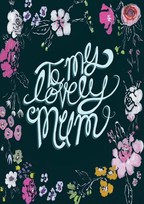 flowers floral Mothers Day Card 5761 created by Simon Paulson