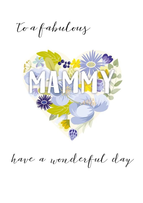 mammy pretty Mothers Day Card 2092 created by Pink Pig