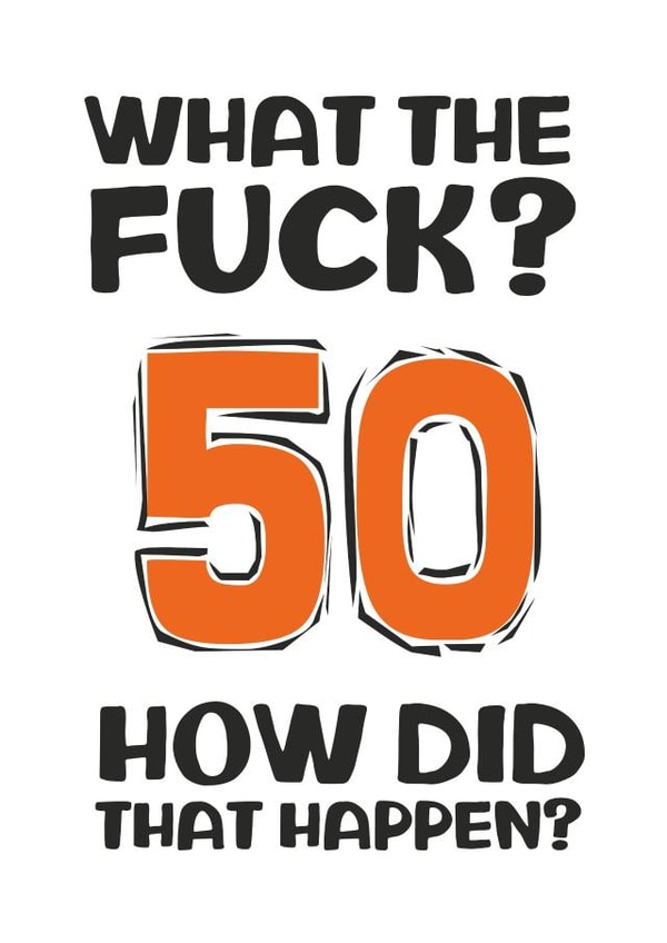 50 50th Birthday Card 16688 created by Waffle & Faff