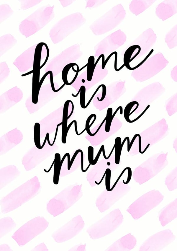 Home is Mothers Day Card 11149 created by Sadler Jones