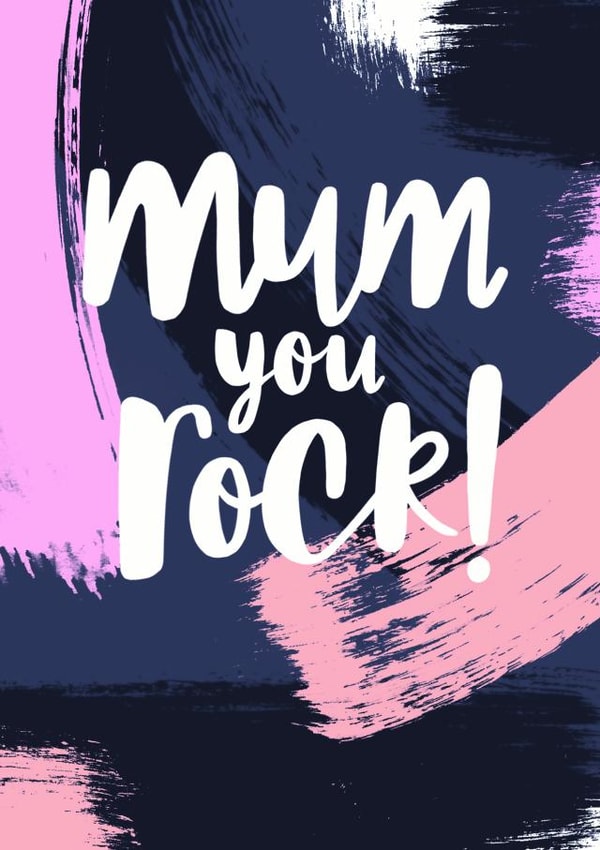 abstract paint Mothers Day Card 11150 created by Sadler Jones