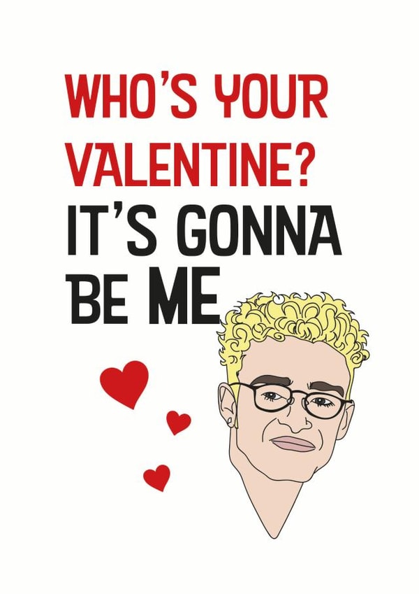 justin timberlake nsync Valentines Day Card 39367 created by CatherineCritchley.
