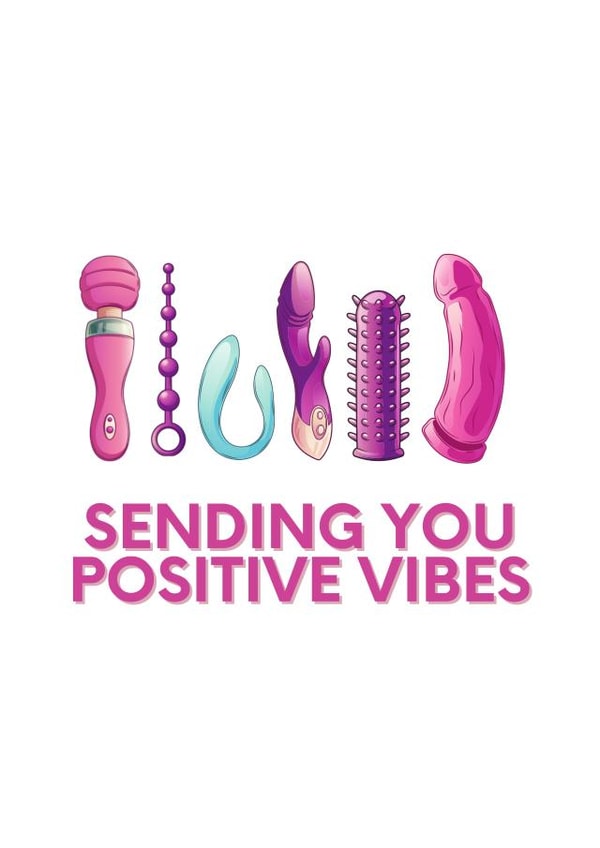 dildo sending you Love & Friendship Card 21177 created by BeauPrintBoutique