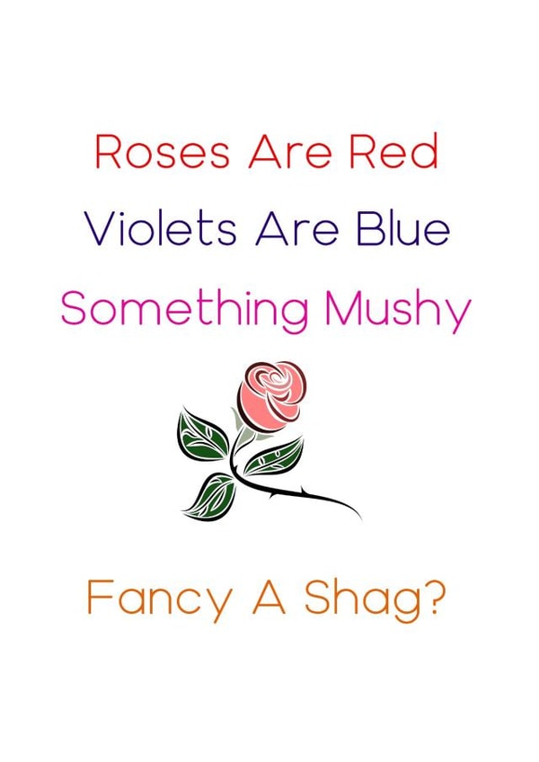 roses are red violets are blue Valentines Day Card 47149 created by Beauty Queen Cards