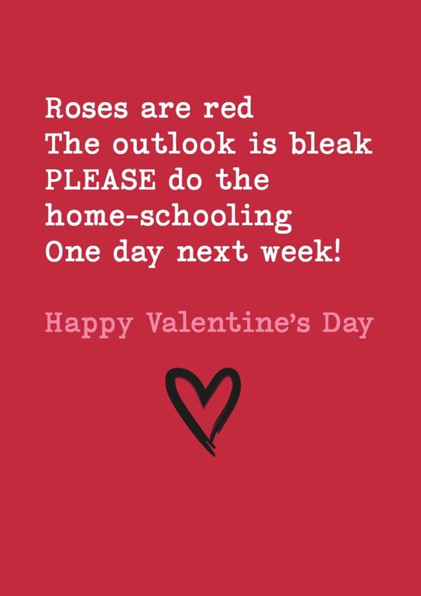 roses are red outlook Valentines Day Card 38772 created by cardbored