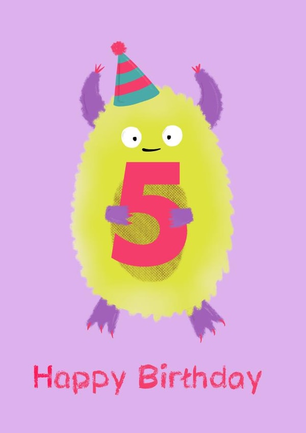 cute cartoon Birthday Card 19989 created by Get The Party Crafted