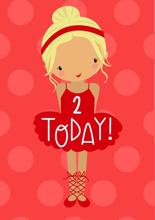 ballerina girl Birthday Card 11277 created by Bells Scambler