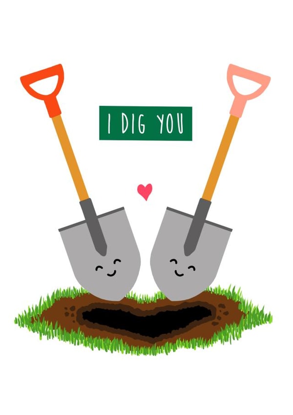 pun love Valentines Day Card 18799 created by Holly Collective