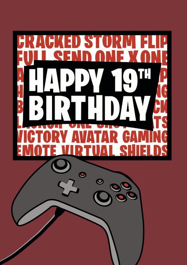 Male Teen Birthday Card 19222 created by Jackie Ponwaye Design