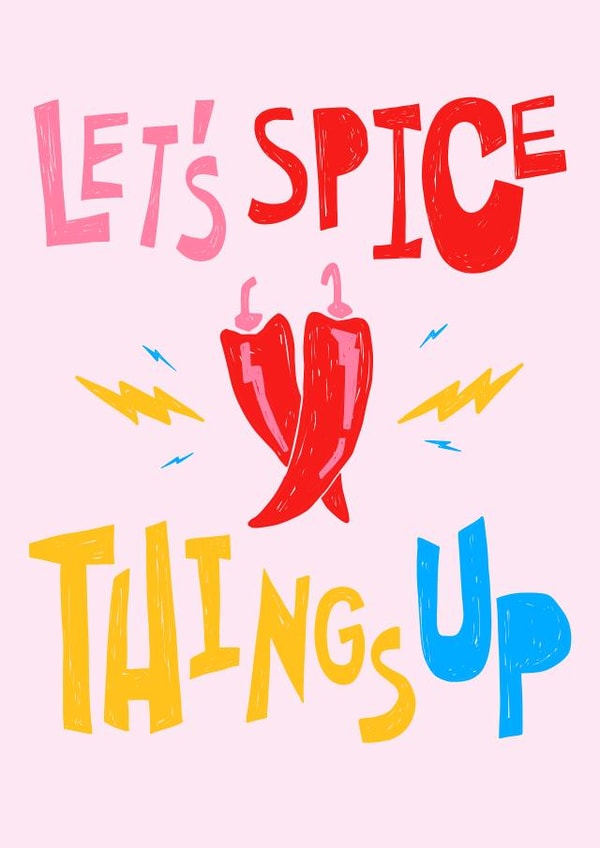 spice pun Valentines Day Card 21214 created by Claire Makes Things