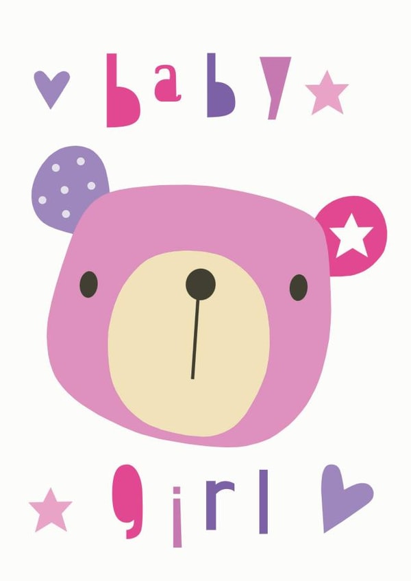 teddy bear New Baby Card 17913 created by Jayne Schofield