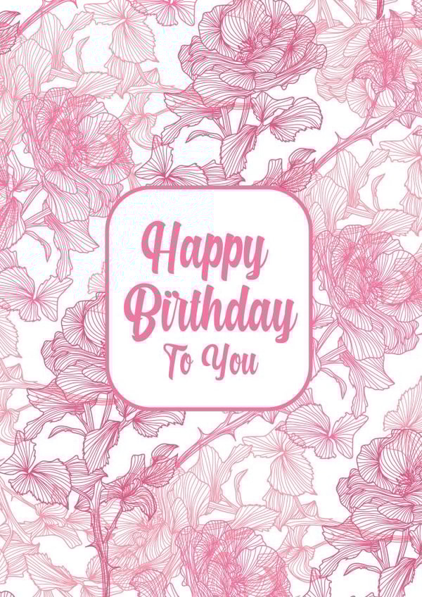 classic pretty Birthday Card 19885 created by Little Cham Cham