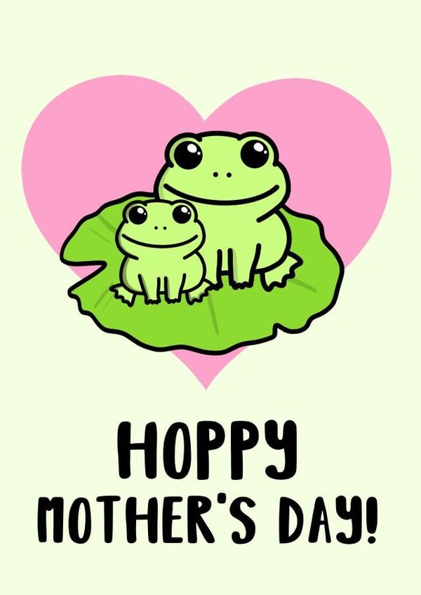 hoppy pun Mothers Day Card 36011 created by Tori's Little Bubble