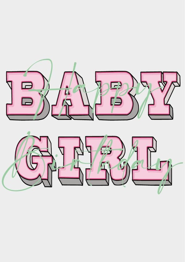 birthday girl babygirl Card 41126 created by Courtney Simon