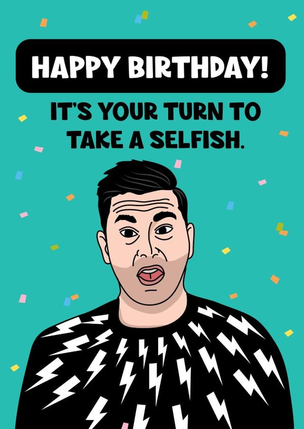 Adult David Rose Schitt's Creek Birthday Card 1001 created by Emoticology Cards