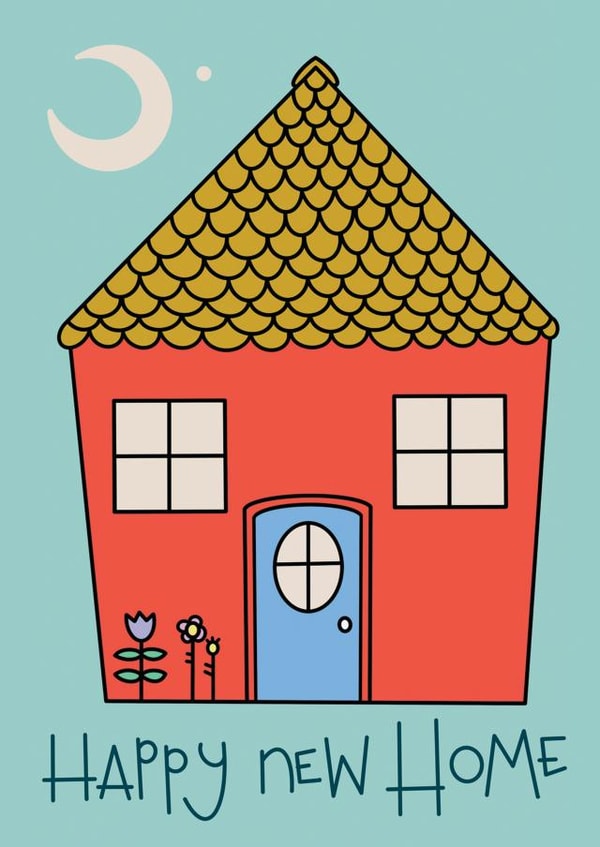 Classic New Home Card - Moonlight - Happy New Home created by Nelly's Treasures