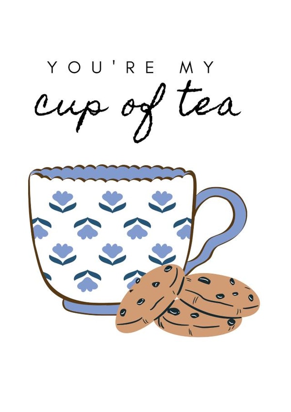 you're my cup of tea tea Valentines Day Card 21510 created by Kelly Martin