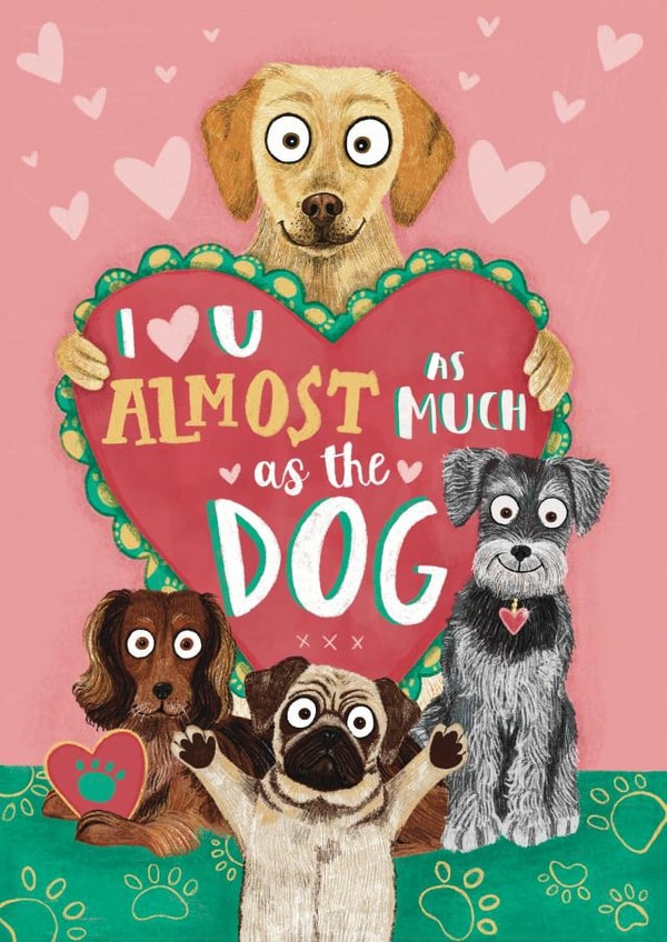 dogs animals Valentines Day Card 47312 created by Jess Hislop