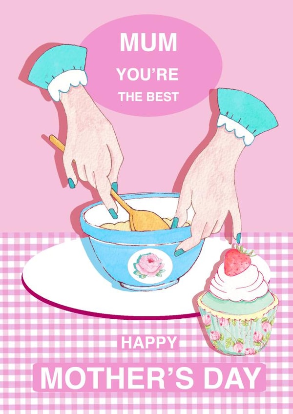 baking Retro/Vintage Mothers Day Card 25222 created by Siobhan at april rose