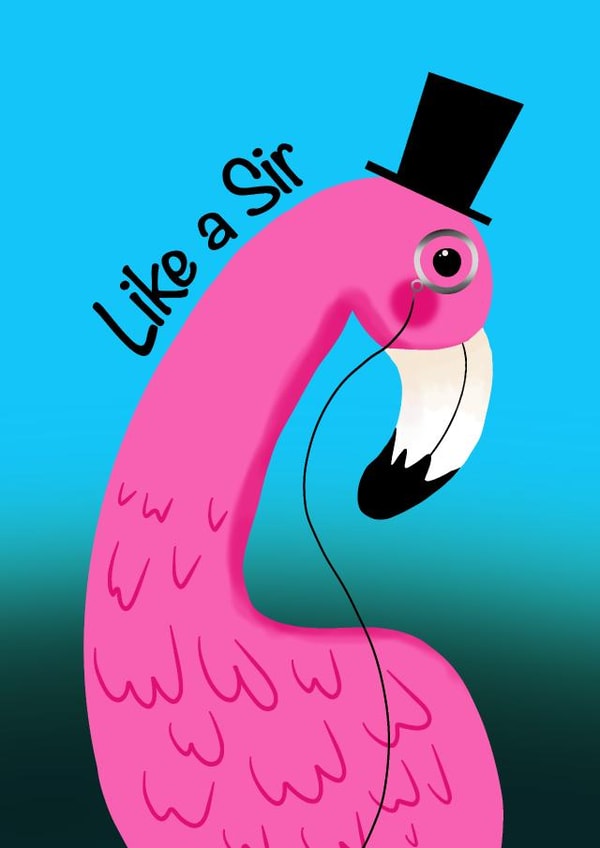 sir traditional Birthday Card 47304 created by @cuteblacklines