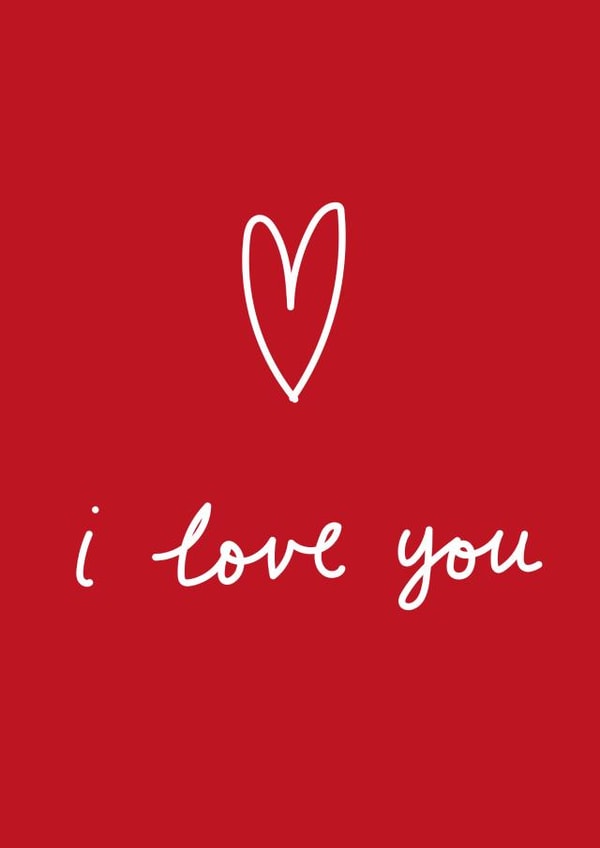 love i love you Valentines Day Card 1444 created by Megan Claire