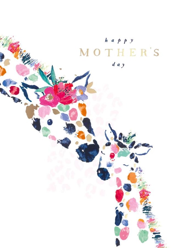 giraffe mum Mothers Day Card 18257 created by Hotchpotch 