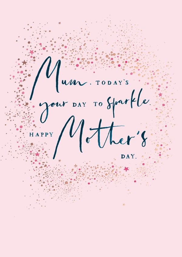 sparkle mum Mothers Day Card 42939 created by Hotchpotch 