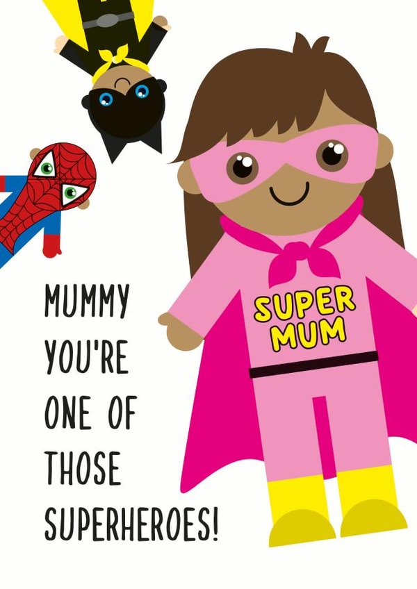 super superhero Mothers Day Card 32852 created by Rulu