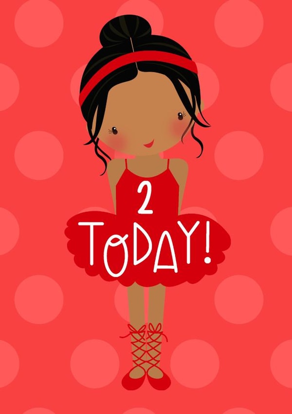 ballerina ballet Birthday Card 11279 created by Bells Scambler