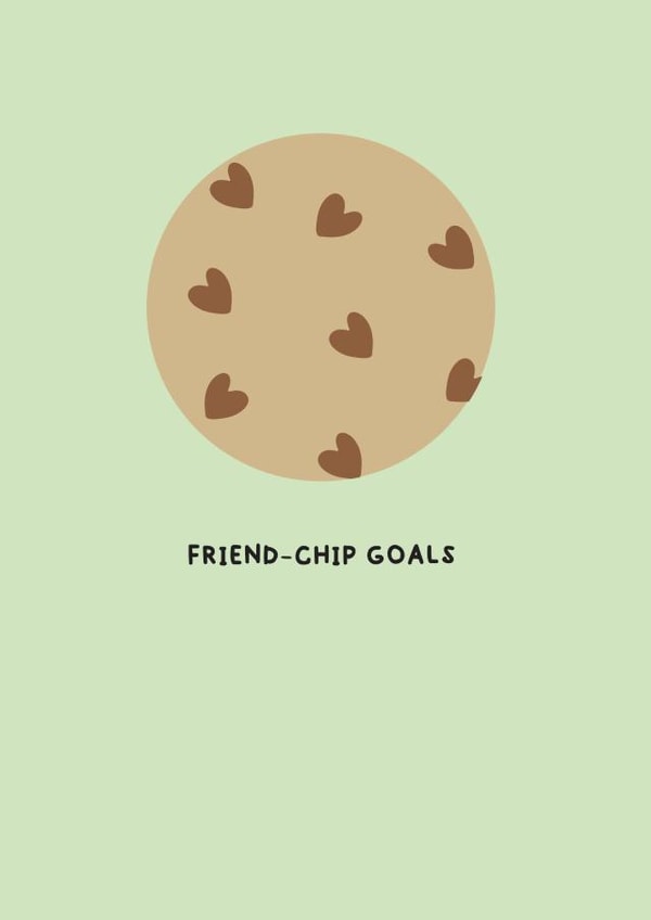 friend-chip friendship Love & Friendship Card 21516 created by Wicked Poodle Prints