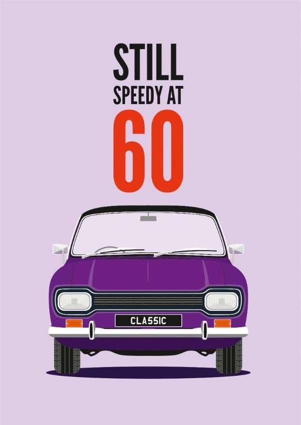 60th ford Birthday Card 16832 created by Diva Doodle Designs