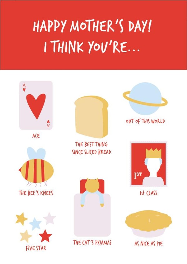 mother mum Mothers Day Card 32241 created by Jemima de Viell