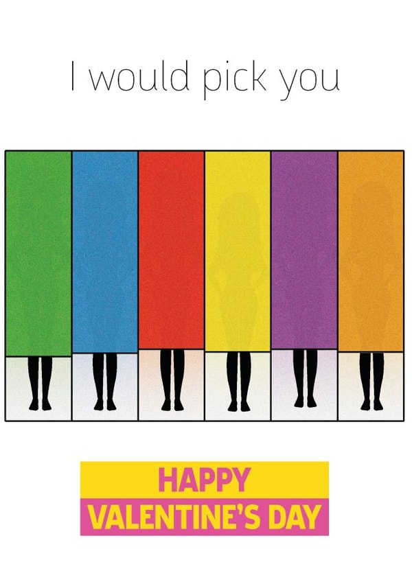 I would pick you (Naked Attraction) Valentine's Day (Female's in Boxes) created by SJS Designs