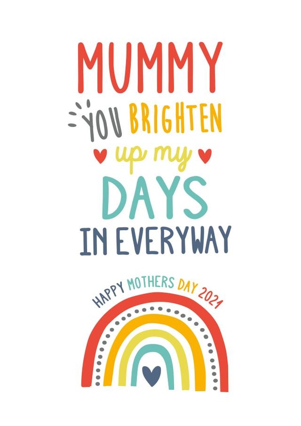 mummy brighten Mothers Day Card 32171 created by Jodie Gaul & Co