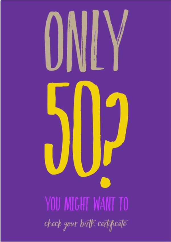 50th 50 Birthday Card 12596 created by CreatedbyMe Sean