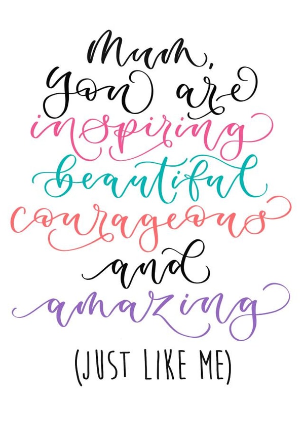 mum you Mothers Day Card 15330 created by The Amyverse