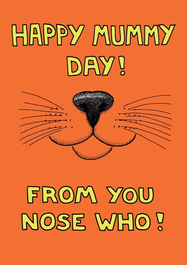 whisker mummy Mothers Day Card 24516 created by On The Prowl Cat Cartoons
