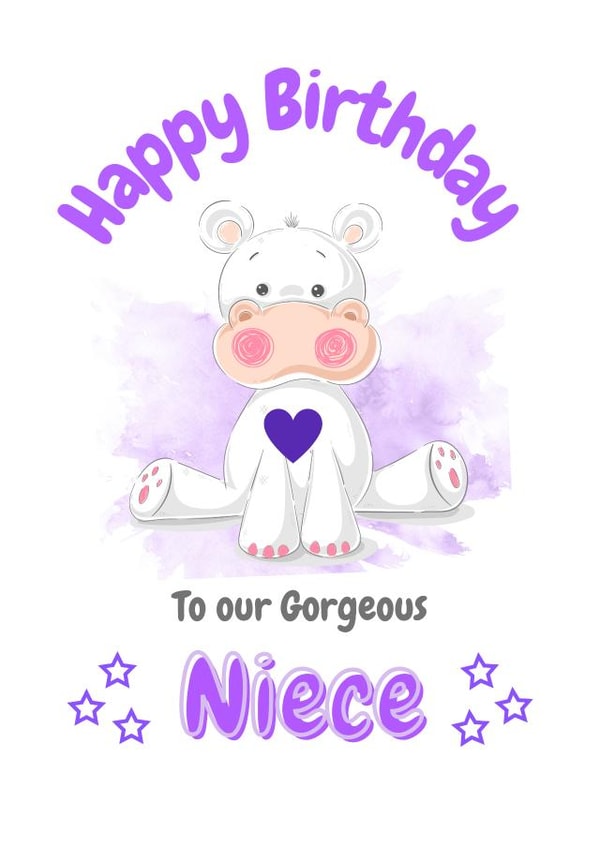 niece cute Birthday Card 21302 created by Rachel Elizabeth Designs