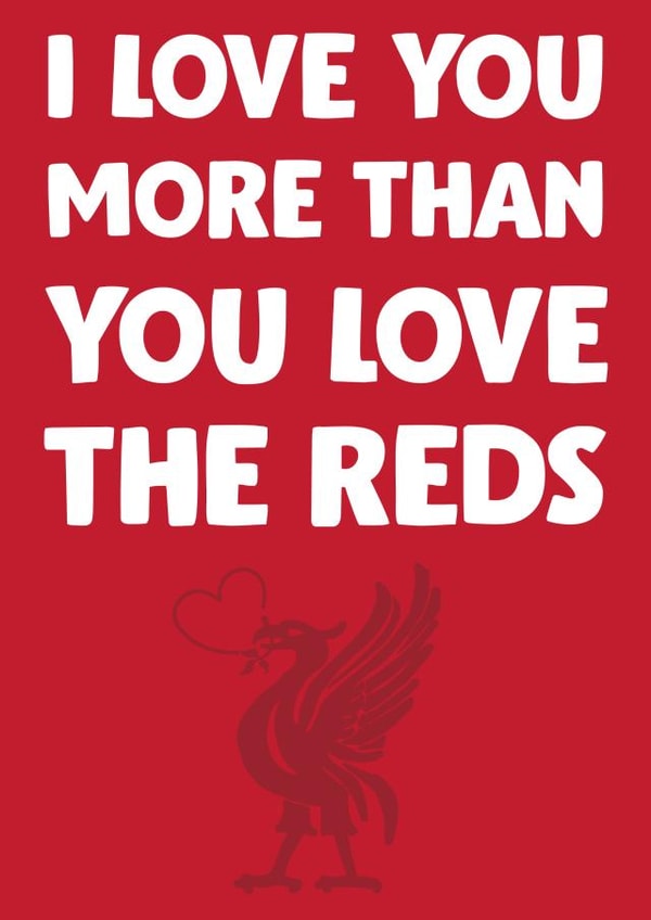 football liverpool Valentines Day Card 16661 created by David Rudd