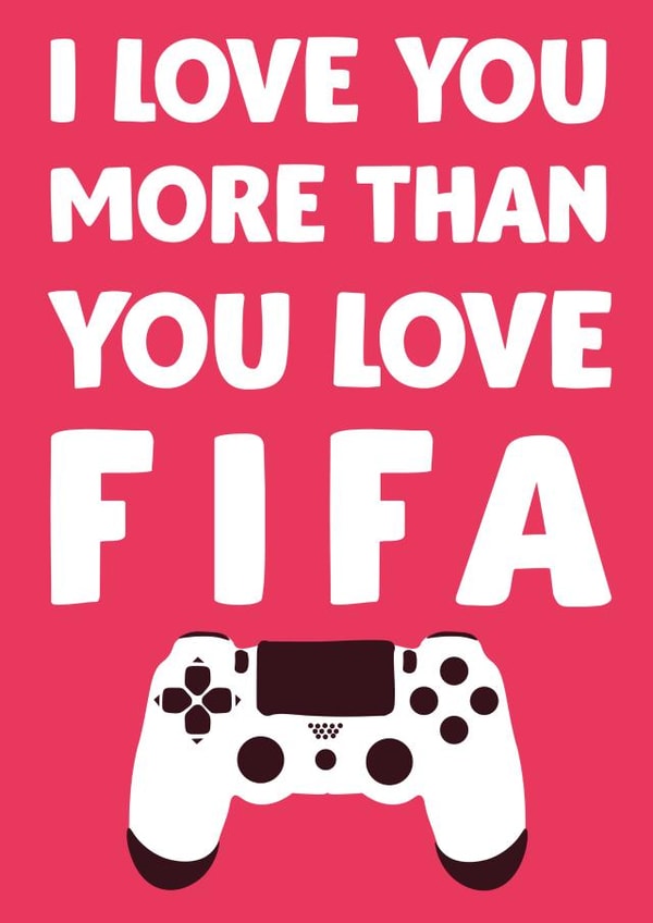 FIFA game Valentines Day Card 16662 created by David Rudd