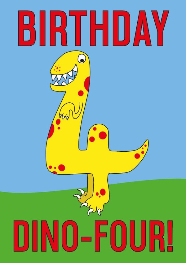 child four Birthday Card 21057 created by Rachel Hsiroc Design