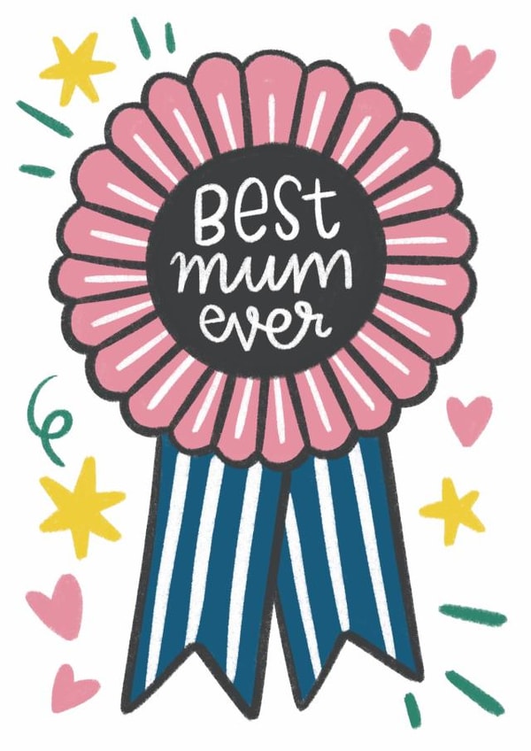 rosette award Mothers Day Card 46008 created by Natalia Gonzalez