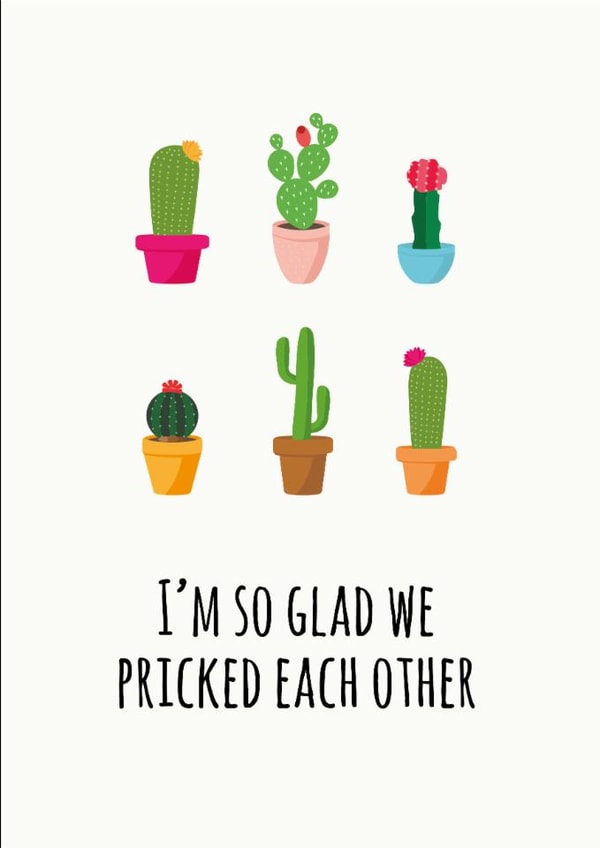 pun pricked Valentines Day Card 20928 created by Harriet Jones