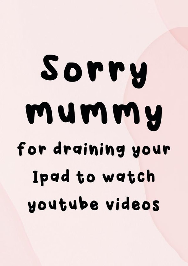 mummy ipad Mothers Day Card 9032 created by Oh So Serendipity