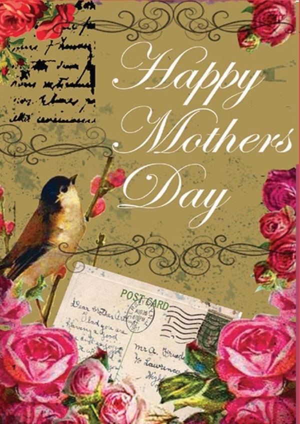 floral flowers Mothers Day Card 28072 created by Simon Paulson