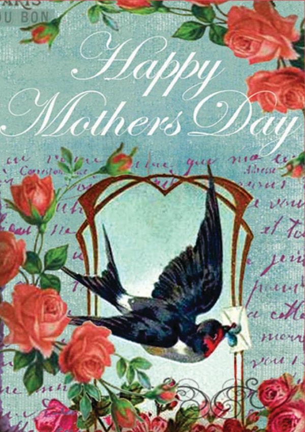floral flowers Mothers Day Card 28073 created by Simon Paulson