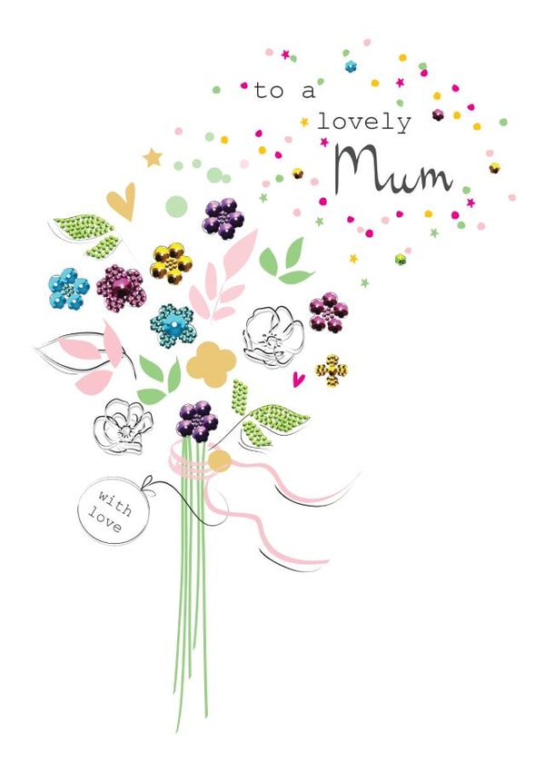  Floral Bouquet with Confetti Card for Mum created by SABIVO Design by Sabina
