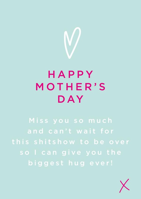 shitshow typography Mothers Day Card 23922 created by Megan Claire